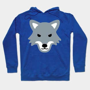 Wolf Face Emoticon Hoodie